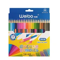 مداد رنگی 48 رنگ ویبو مدل دو سرکد  WB-9016-24