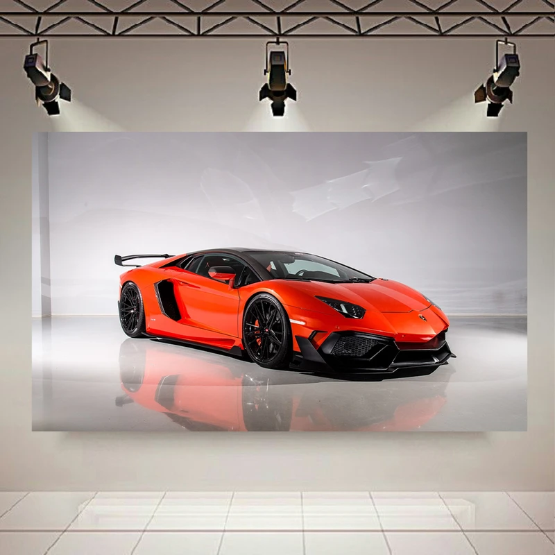 پوستر طرح ماشین مدل لامبورگینی Aventador کد AR6370