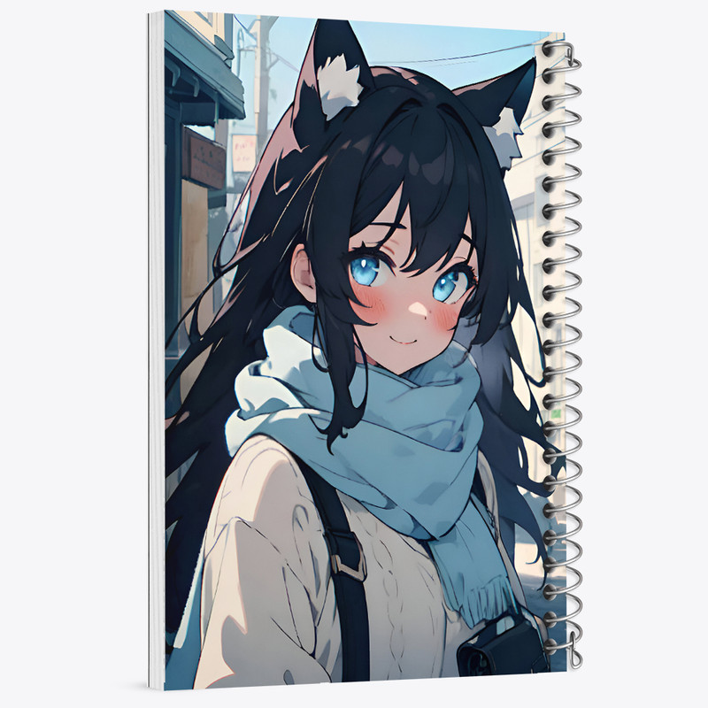 دفتر نقاشی 50 برگ خندالو طرح دختر انیمه ای کد N3402