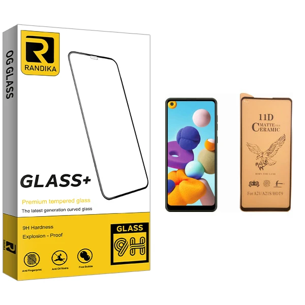 محافظ صفحه نمایش سرامیکی راندیکا مدل GLD مناسب برای گوشی موبایل سامسونگ Galaxy A21