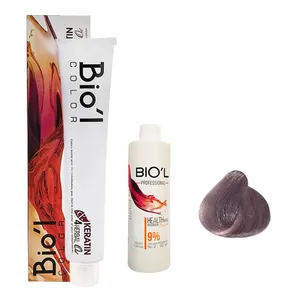 کیت رنگ مو بیول سری LENTIL شماره 9.21 حجم 100 میلی لیتر رنگ بلوند مرواریدی خیلی روشن