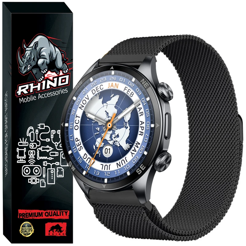 بند راینو مدل Milanese مناسب برای ساعت هوشمند گلوریمی GX SPORT 22MM