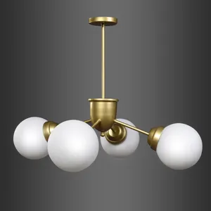 لوستر مدل  کاپدار چهار شعله حباب دار کد G102