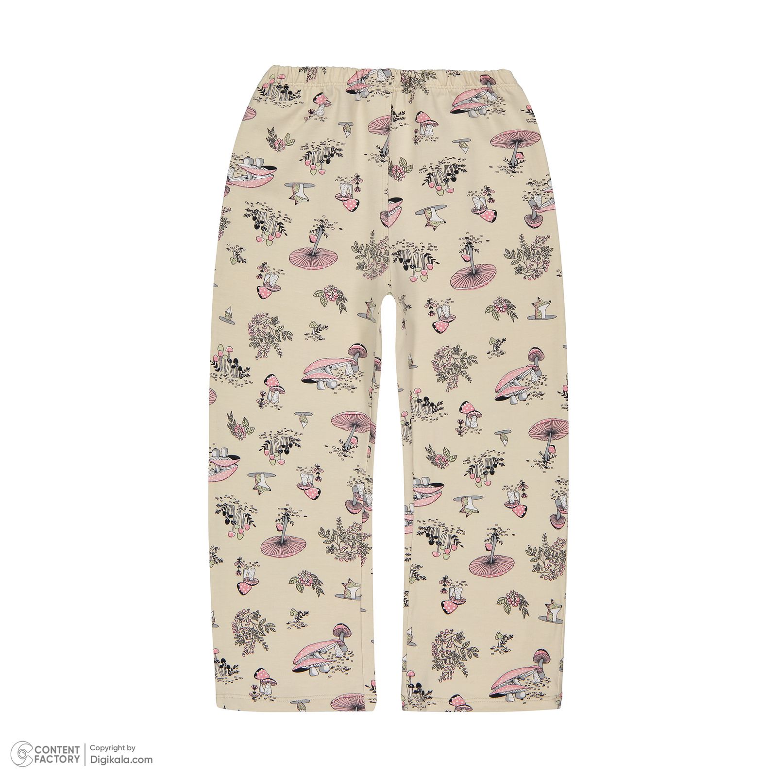 ست تی شرت و شلوار دخترانه ناربن مدل 1183 رنگ زرد روشن - - 7