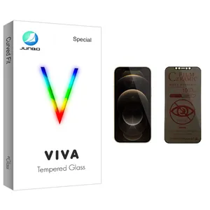 Junbo Viva Glass Privacy Screen Protector For Apple اپل iPhone 12 Pro Max