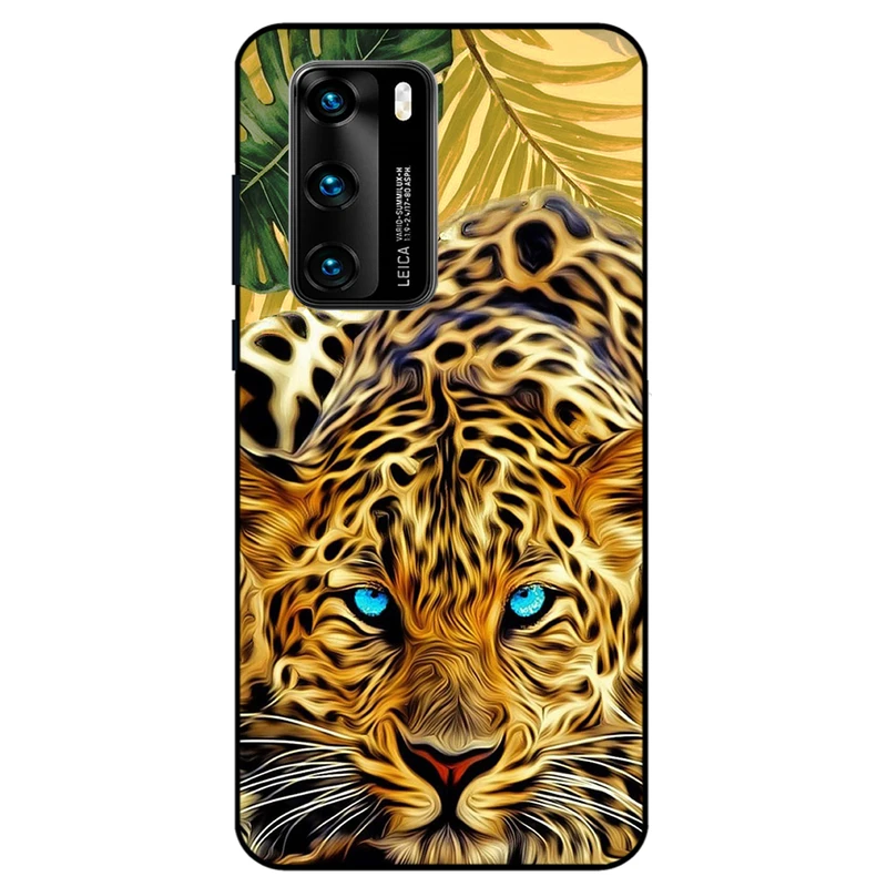 کاور مگافون طرح پلنگ مدل 7455 مناسب برای گوشی موبایل هوآوی P40