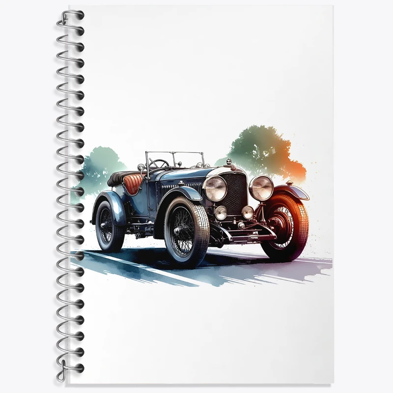 دفتر نت موسیقی 50 برگ خندالو طرح ماشین کلاسیک کد F6202