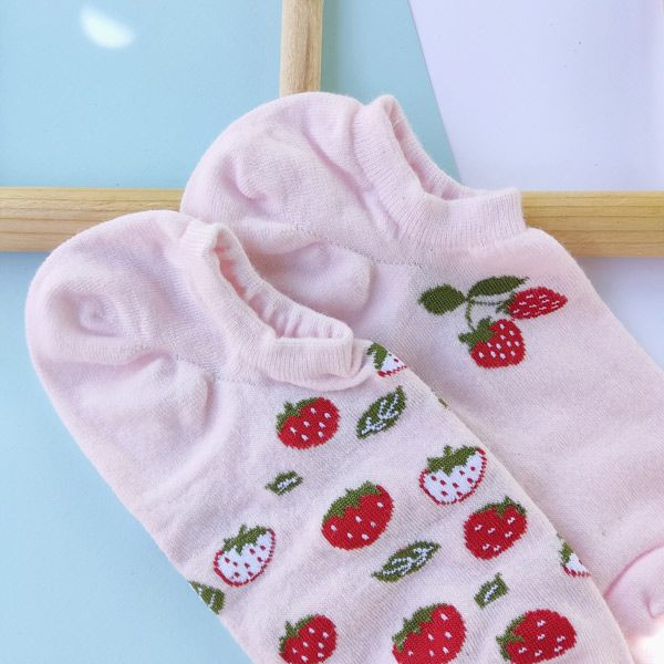 جوراب زنانه ال سون مدل strawberry کد PH859.3 -  - 5