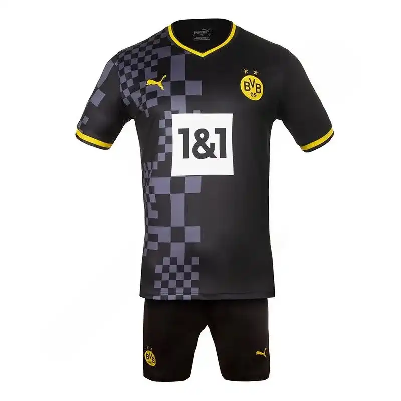 ست تی شرت و شلوارک ورزشی مردانه مدل فوتبال دوم دورتموند NK-6438