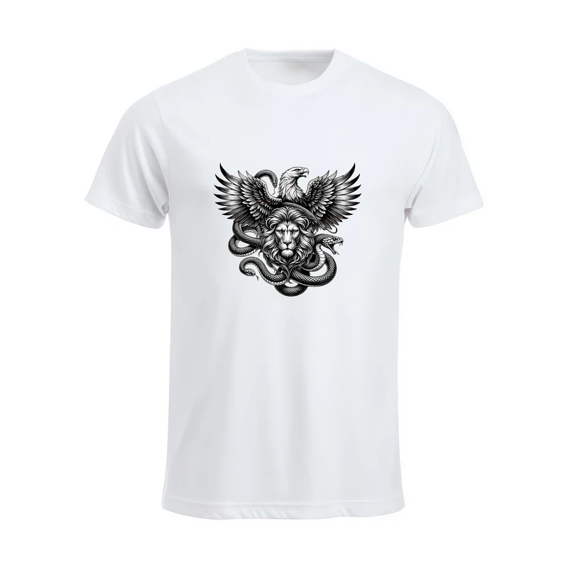 تی شرت آستین کوتاه مردانه مدل شیر کد 01