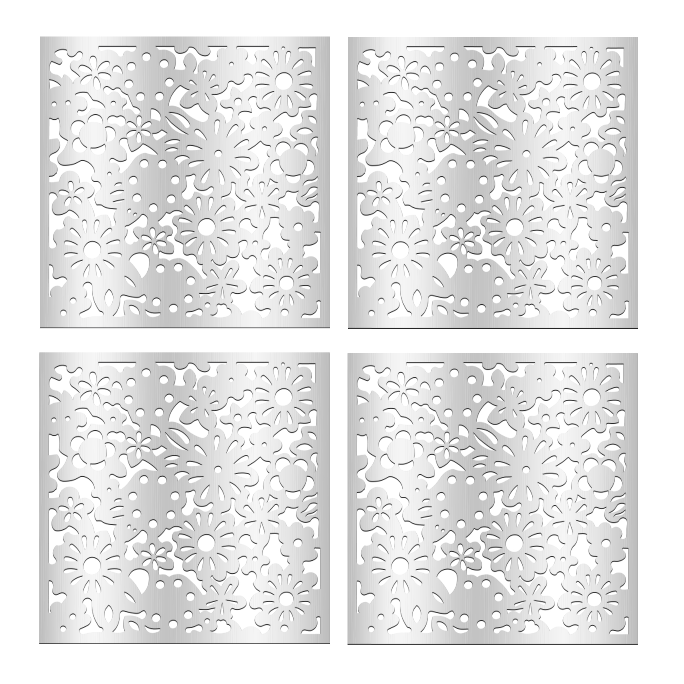 تایل سقفی بنی دکو مدل MC19 اندازه 60x60 سانتی متر مجموعه 4 عددی