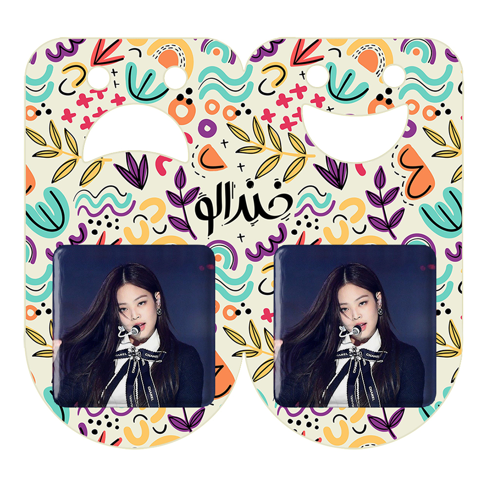 پیکسل خندالو مدل جنی بلک پینک کد 14072 به همراه مگنت