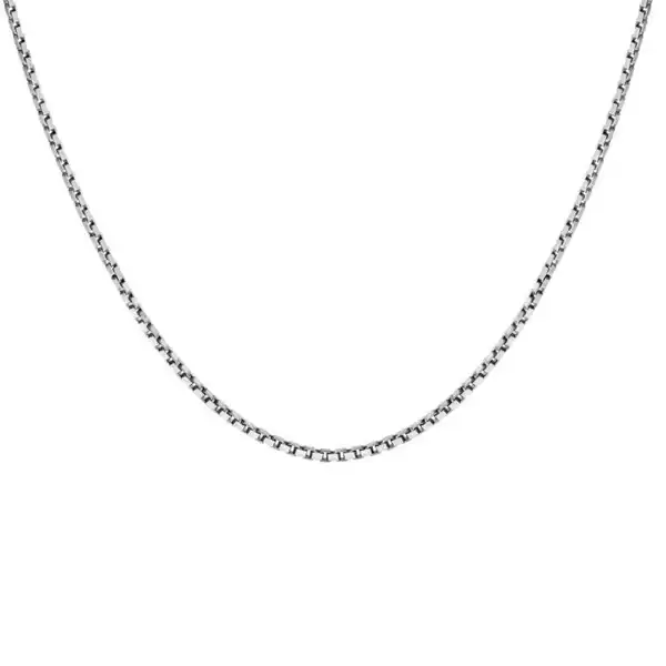 زنجیر نقره زنانه مدل ونیزی Z-1-3 ایتالیایی آبکاری رادیوم