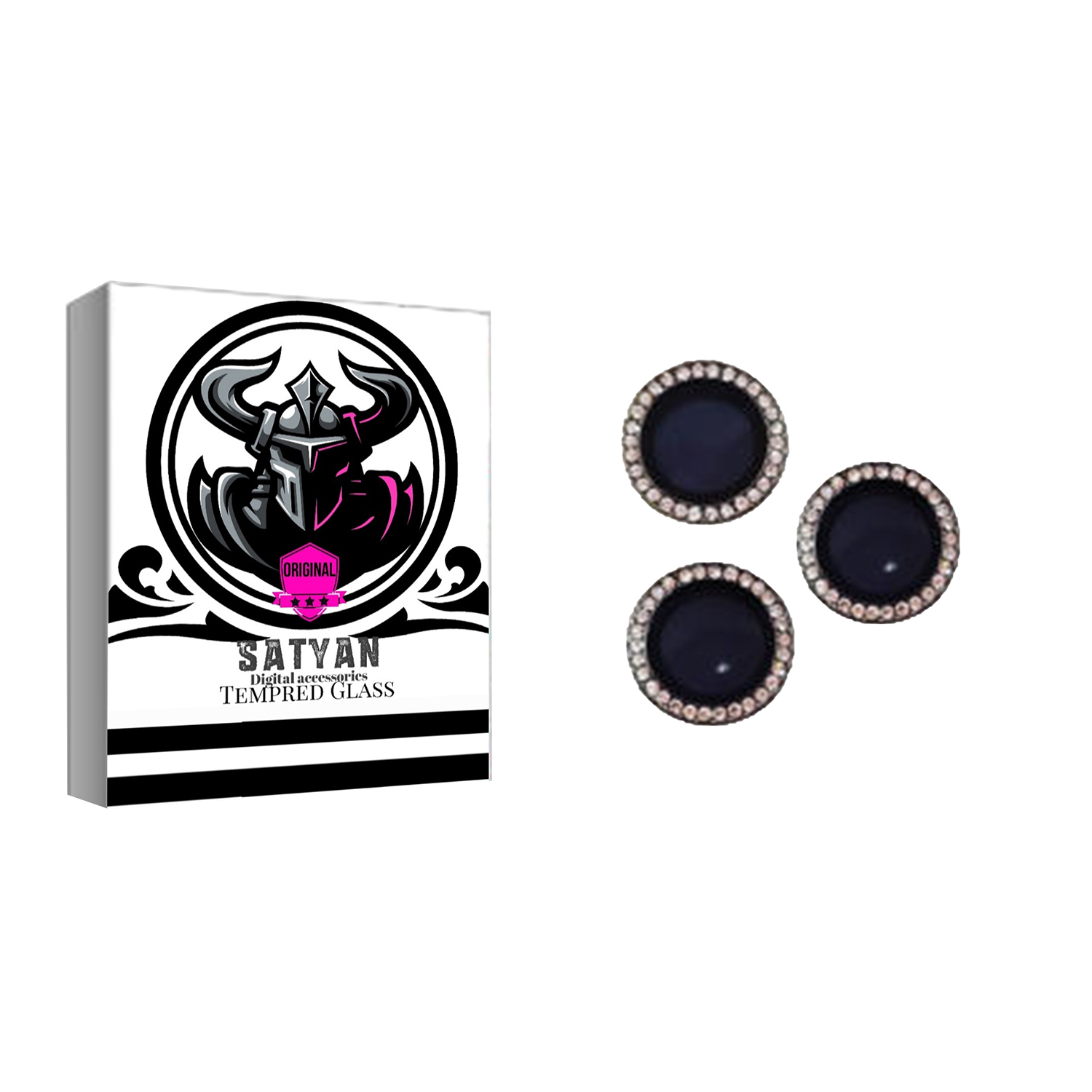 محافظ لنز دوربین ساتیان گلس مدل NEGIN مناسب برای گوشی موبایل اپل iPhone 12 Pro