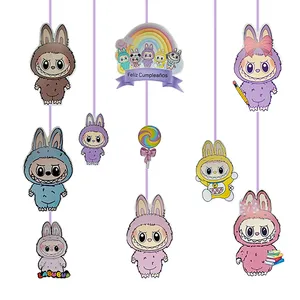 ریسه تزئینی مدل لبوبو کد LabubuSaghfiAviz1 مجموعه 10 عددی