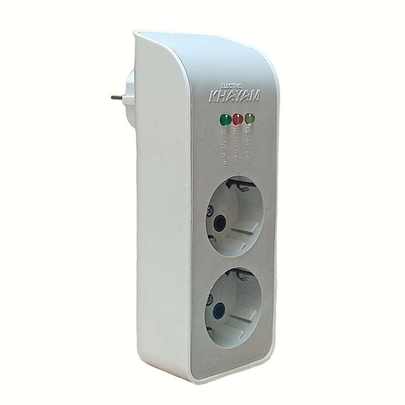 محافظ ولتاژ خیام الکتریک مدل دو خانه ویژه یخچال و فریزر