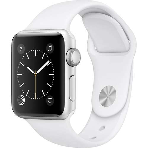 ساعت هوشمند اپل واچ 2 مدل 38mm Silver Aluminum Case with White Sport Silicon Band