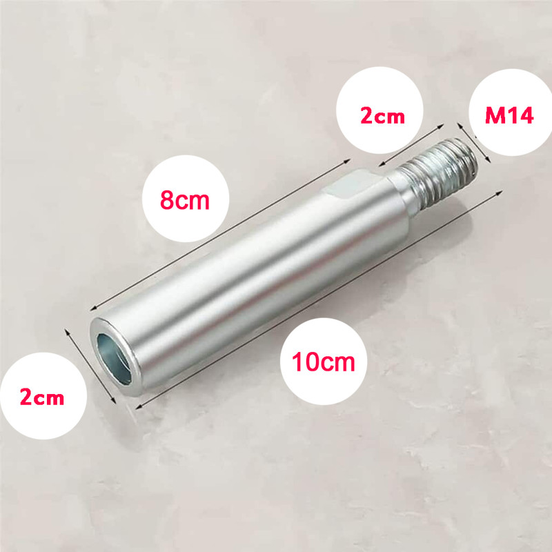 رابط افزایش طول شفت مینی فرز رزوه مدل M14 کد 80mm
