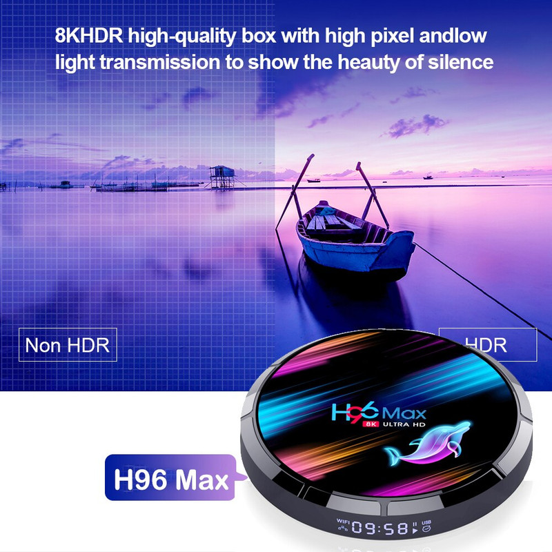 اندروید باکس مدل H96 MAX X3 4-128