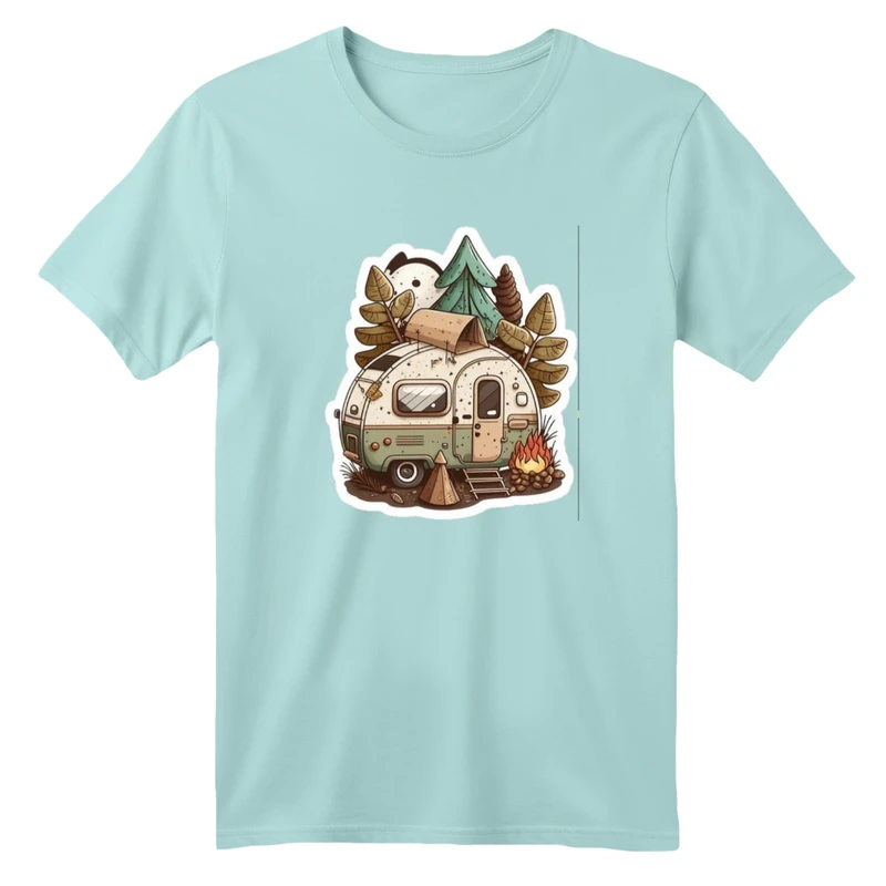 تی شرت آستین کوتاه بچگانه مدل کمپ