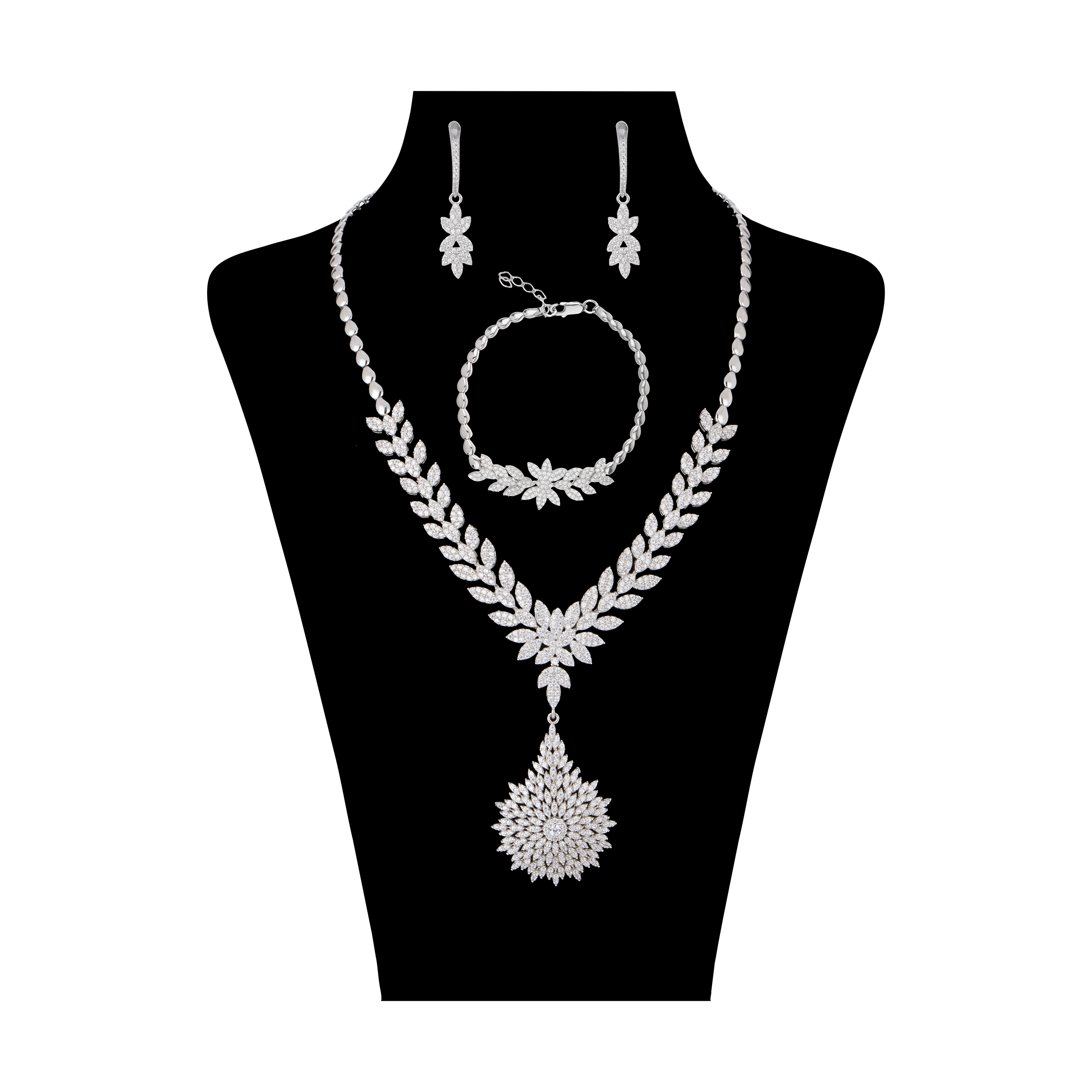 نیم ست نقره زنانه سینانر مدل SNR-R073