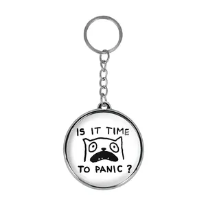 جاکلیدی خندالو طرح گربه ترسو مدل دوطرفه کد 2929229293