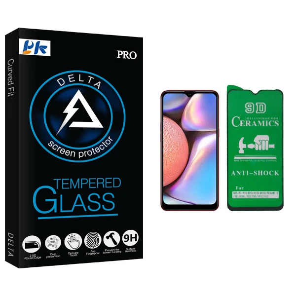 محافظ صفحه نمایش 9D پی کی مدل Delta Glass مناسب برای گوشی موبایل سامسونگ Galaxy A10 / A10s / M10 / M10s