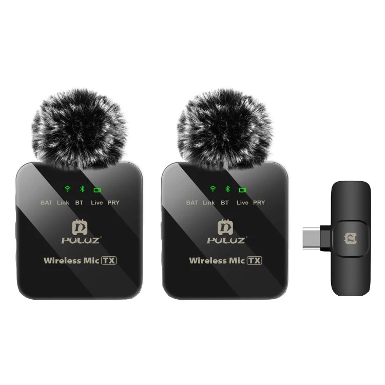 ست میکروفن بی سیم پلوز مدل wireless Lavalier Dual TYPE C