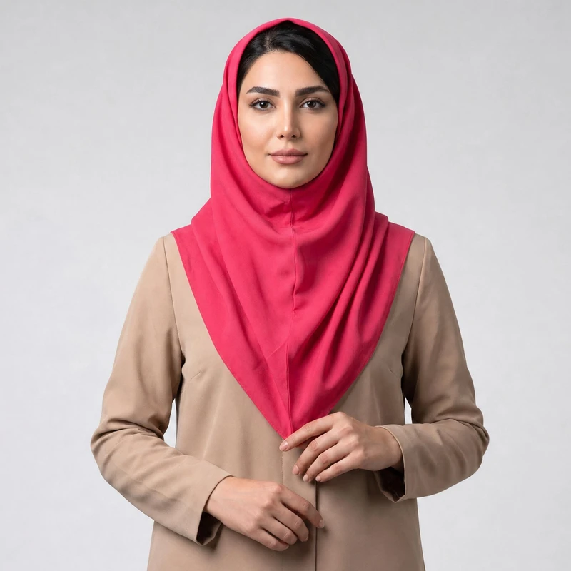 مقنعه مدل ساده اداری 90