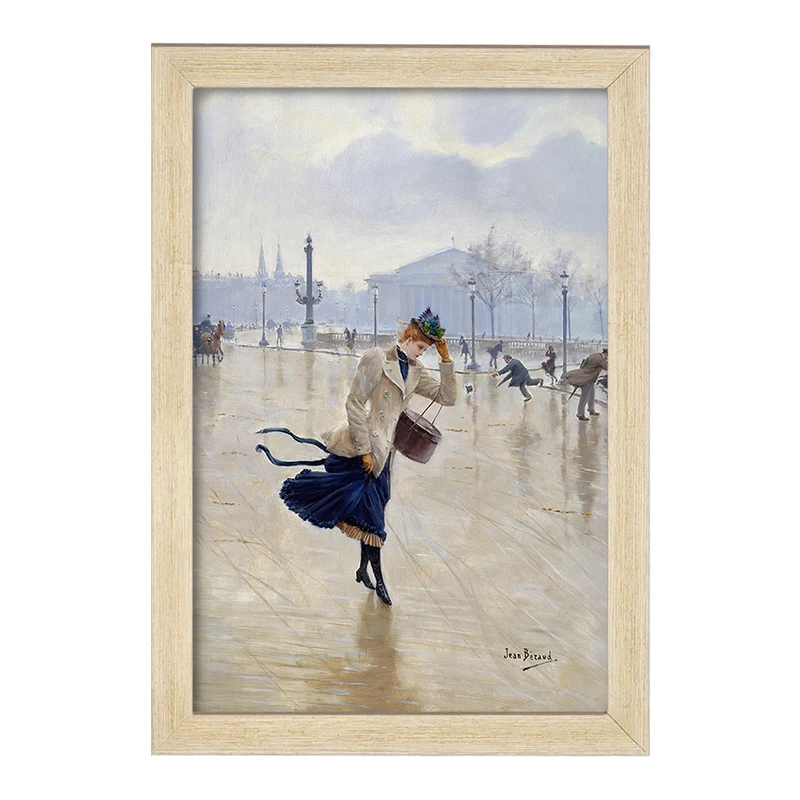 تابلو خندالو مدل نقاشی روز بادی، میدان د لا کنکورد اثر ژان برو کد F12346