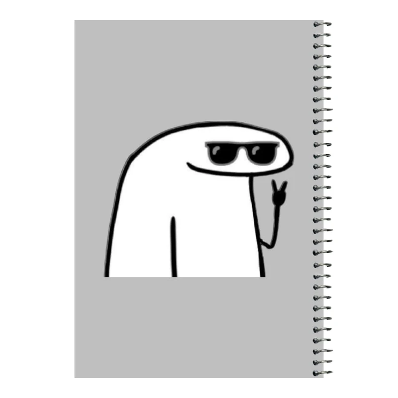 دفتر مشق 80 برگ اس جی مدل استیکر و عینک دودی   