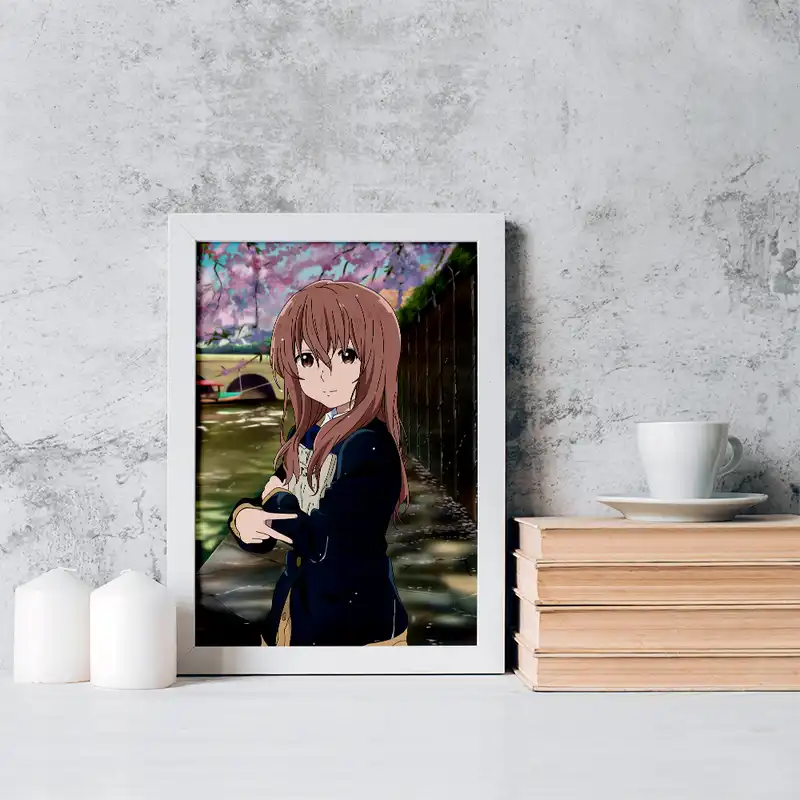 تابلو خندالو مدل شوکو نیشیمیا انیمه سایلنت ویس کد 15805