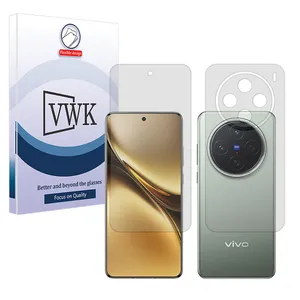 VWK Tough model transparent screen protector suitable for vivo X200 mobile phone Along with the phone back protector 