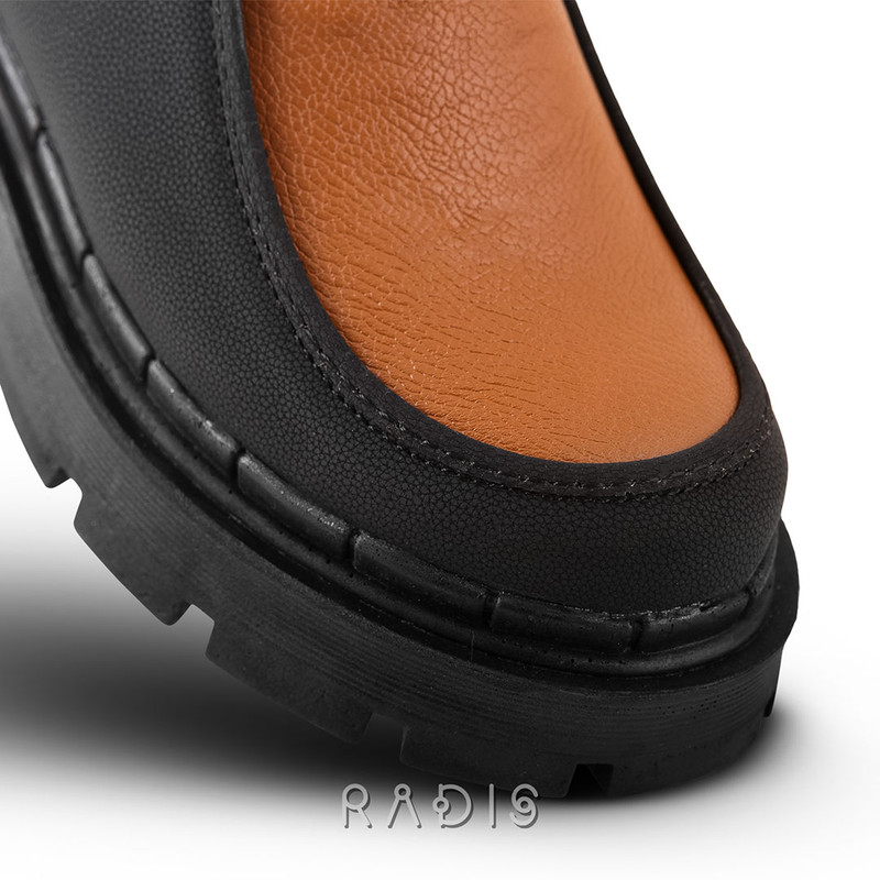 نیم بوت زنانه چرم رادیس مدل ستیلا کد M.MC-659-asl