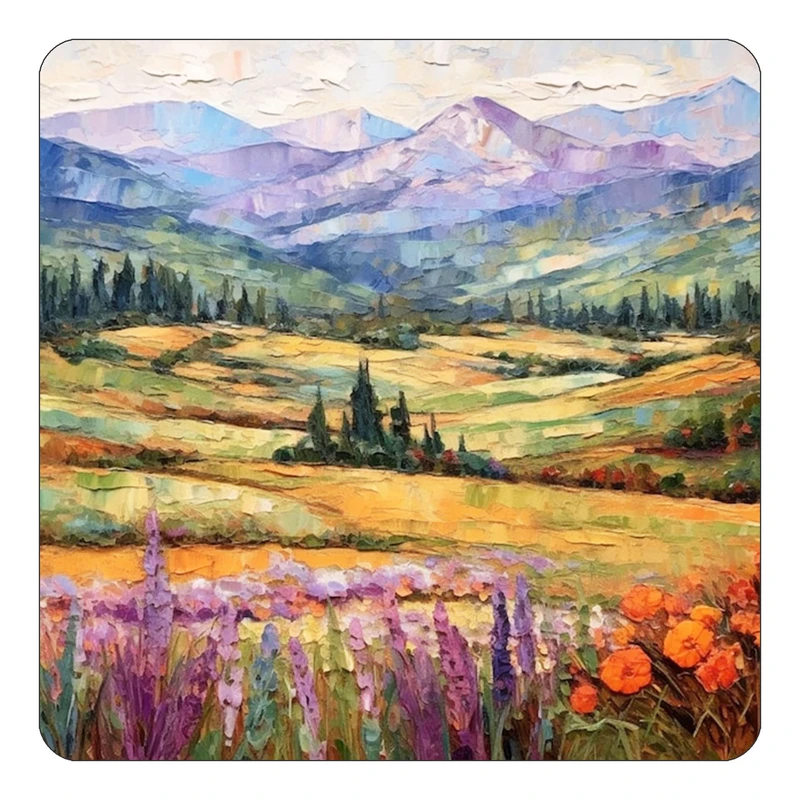 مگنت کاکتی طرح نقاشی رنگ روغن مدل mp71594