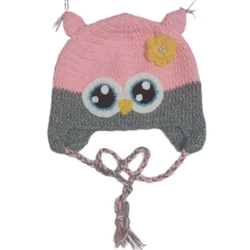 کلاه بافتنی بچگانه مدل جغد