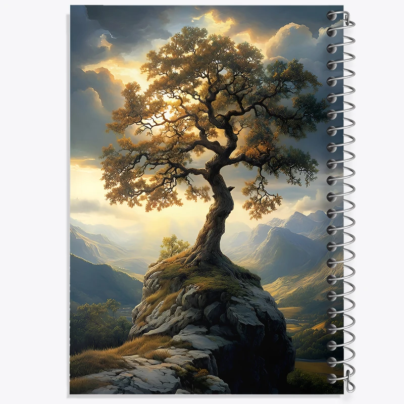 دفتر لیست خرید 50 برگ خندالو طرح تک درخت کد F6620