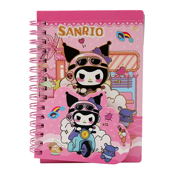 دفترچه یادداشت 30 برگ مدل استیکردار طرح کرومی