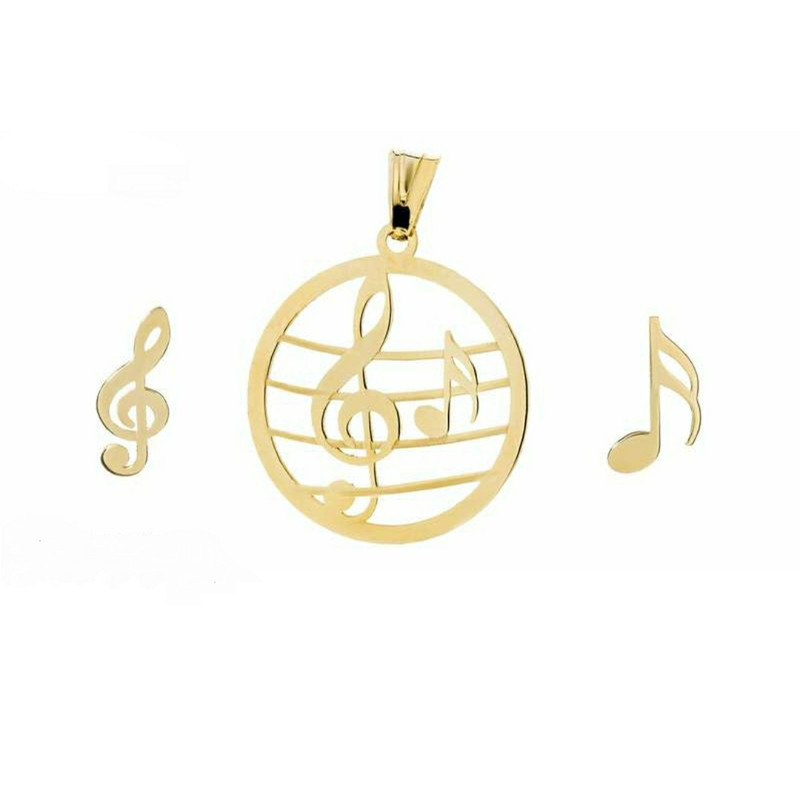 نیم ست طلا 18 عیار زنانه الن نار مدل ELMS0038