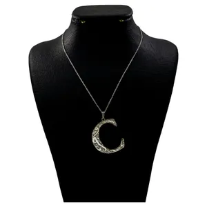 گردنبند نقره زنانه دلی جم طرح C کد D 219