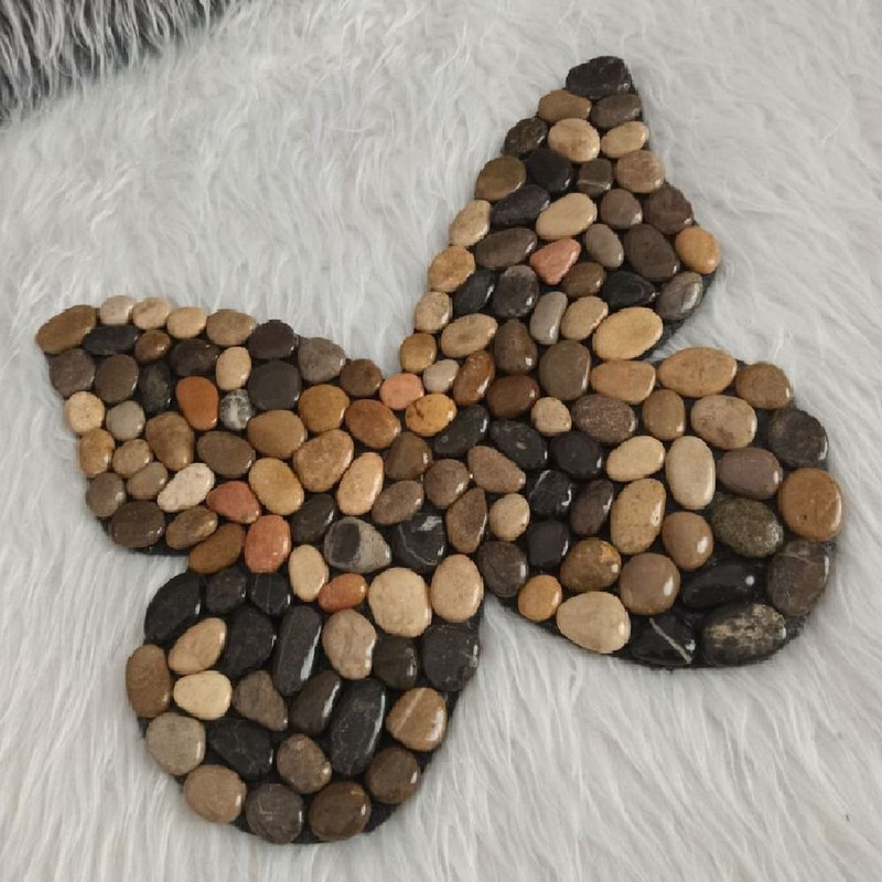 زیربشقابی و زیرقابلمه ای مدل سنگی طرح پروانه