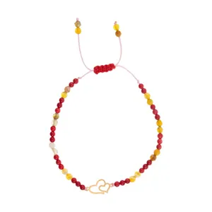 دستبند نقره زنانه ماچو طرح قلب کد N03