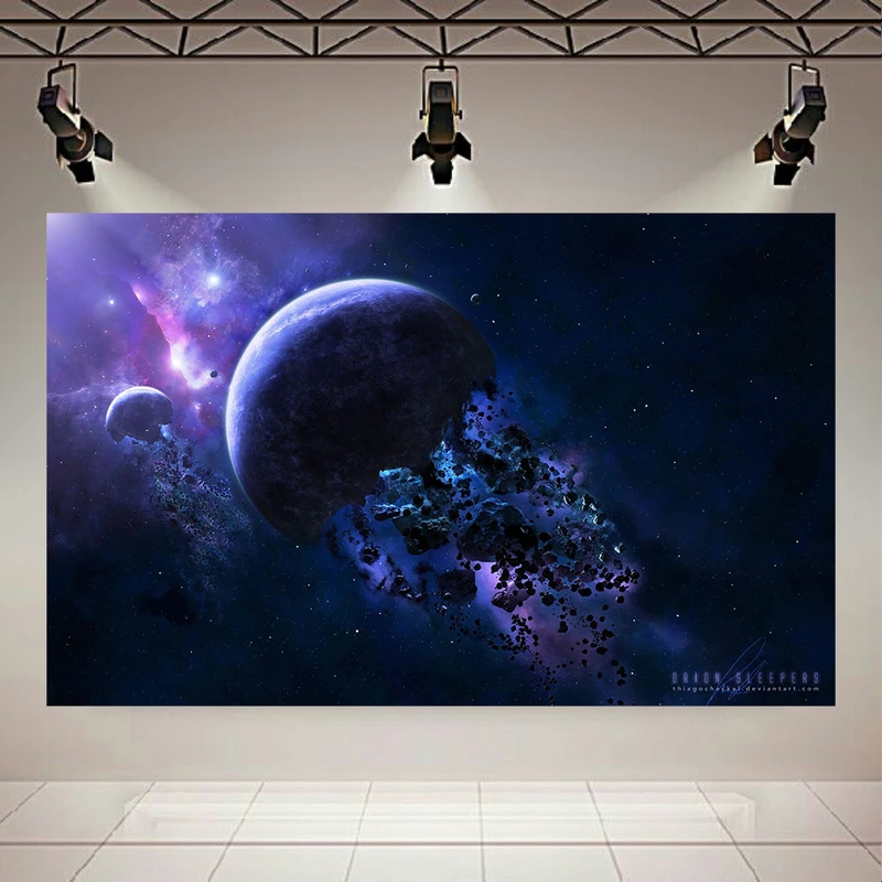 استیکر طرح کهکشان مدل فروپاشی سیاره کد AR30821