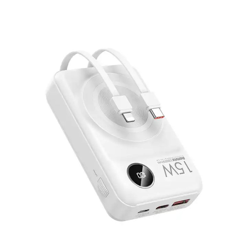 پاوربانک ریمکس مدل RPP-519 MagSafe Wireless Fast Charge 22.5W ظرفیت 20000 میلی آمپر ساعت
