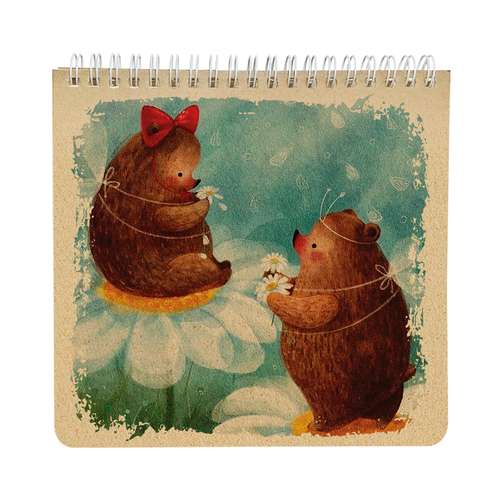 دفتر شطرنجی پانداک طرح خرس ها