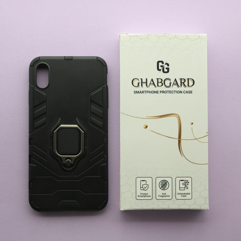 کاور قاب گارد مدل استند دار ساده مناسب برای گوشی موبایل اپل iPhone XS Max