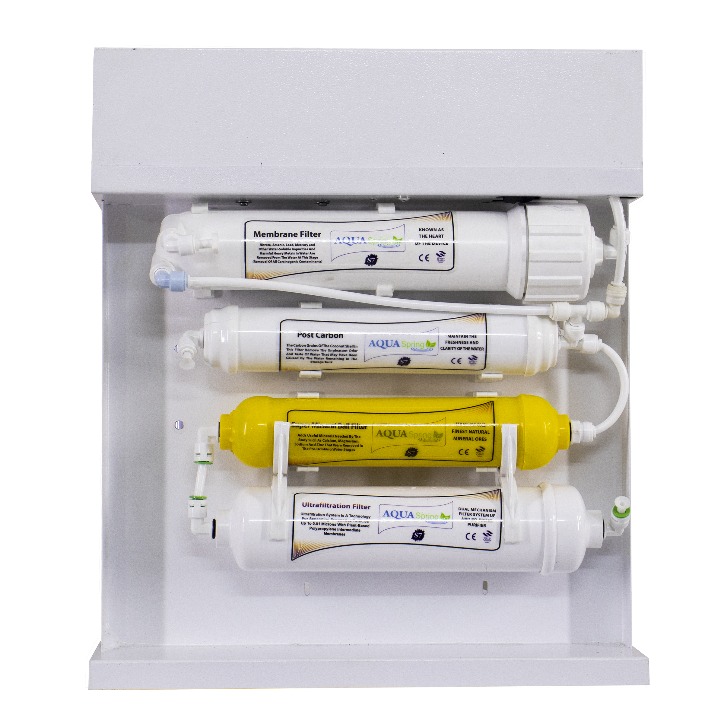 دستگاه تصفیه کننده آب آکوآ اسپرینگ مدل RO-S7-WZ- 7007 به همراه فیلتر مجموعه 3 عددی