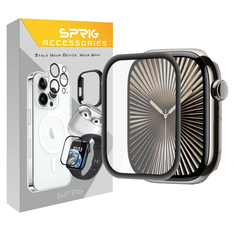 محافظ صفحه نمایش اسپریگ مدل Pmma-SPG مناسب برای اپل واچ Series 10 46mm