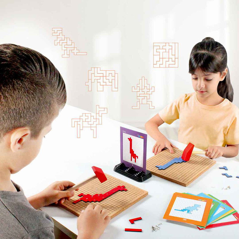 بازی آموزشی ایپکا مدل میخ وچکش پنتومینو