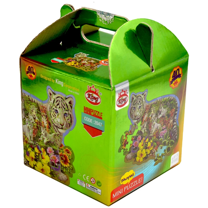 پازل 40 تکه کینگ مدل فانتزی طرح ببر